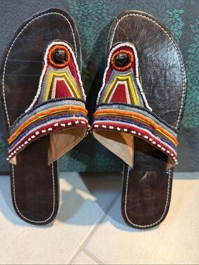 Riviera Multicolor Beaded Sandals
